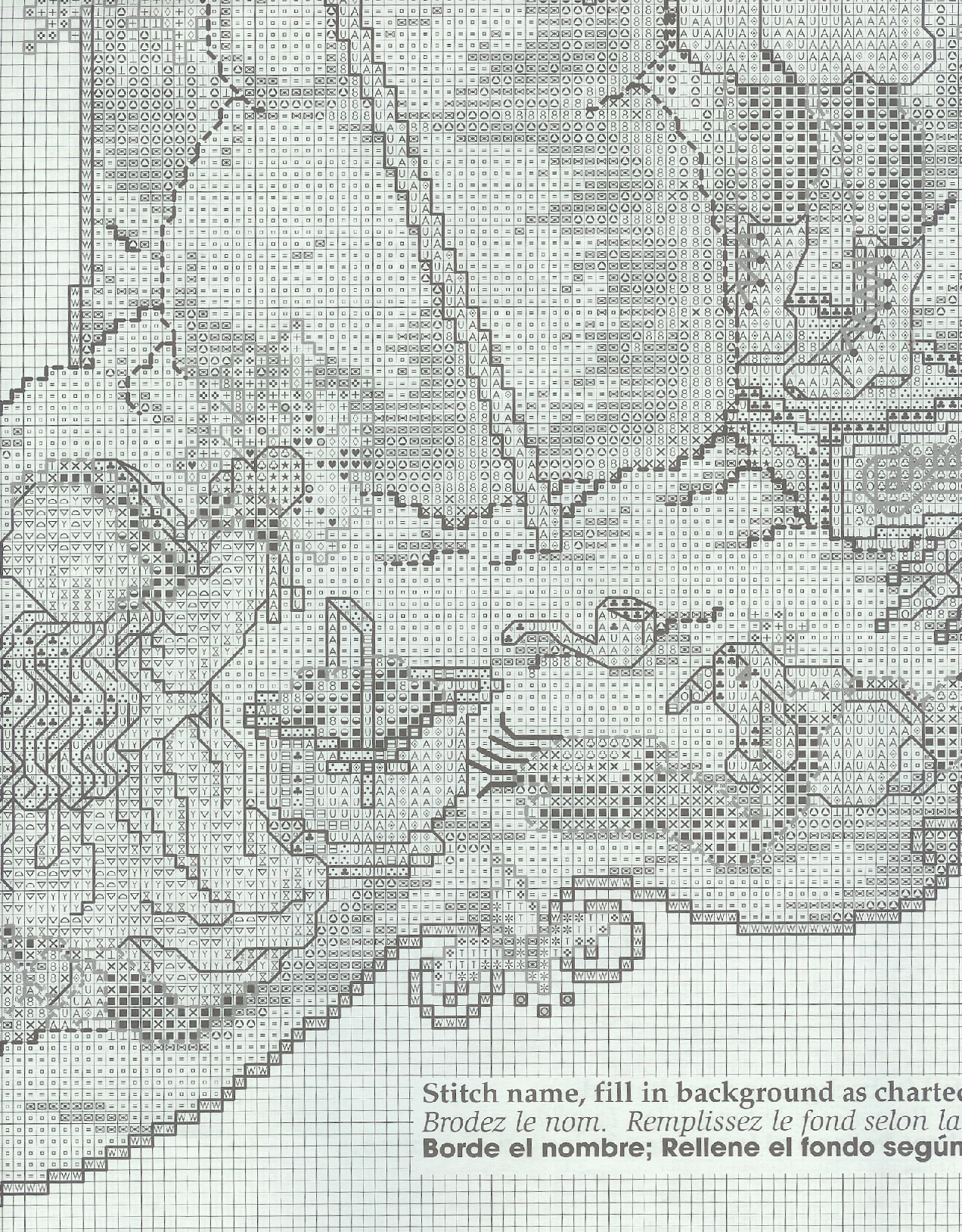 Schema punto croce Calza Omino 6d