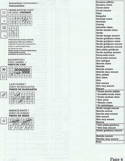 Schema punto croce Calza Omino 9h