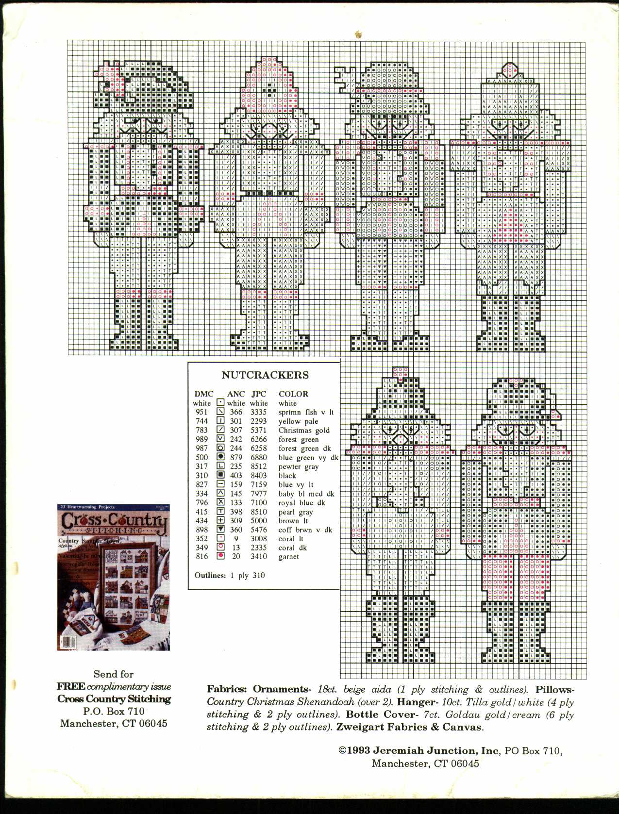 Schema punto croce Calza Soldatini 1e