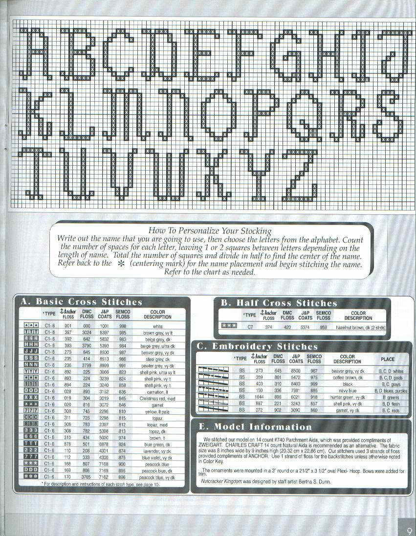 Schema punto croce Calza Soldato9