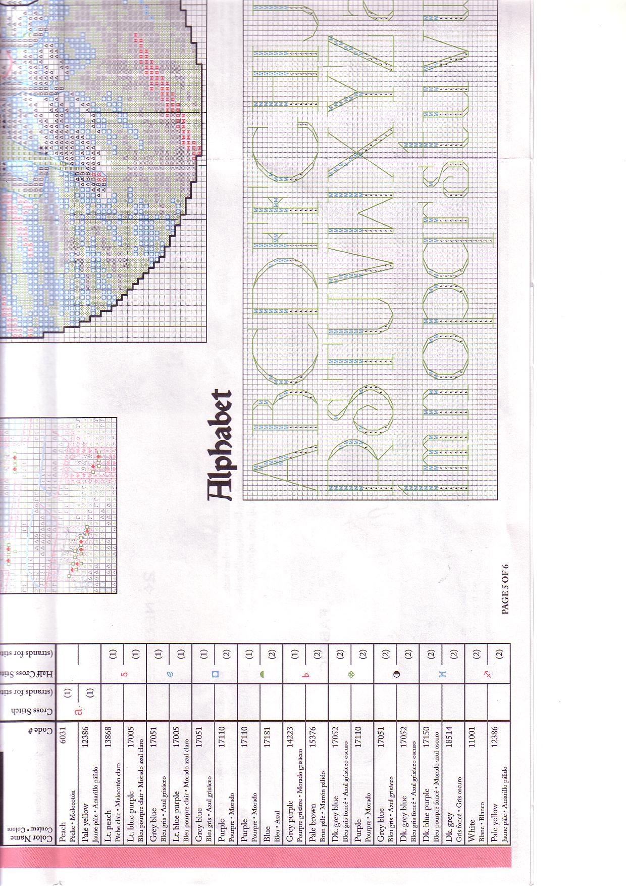 Schema punto croce Slitta 8