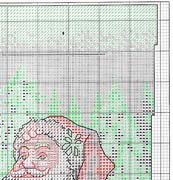 Schema punto croce Calza Babbonatale 6i