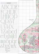 Schema punto croce Calza Villaggio 6