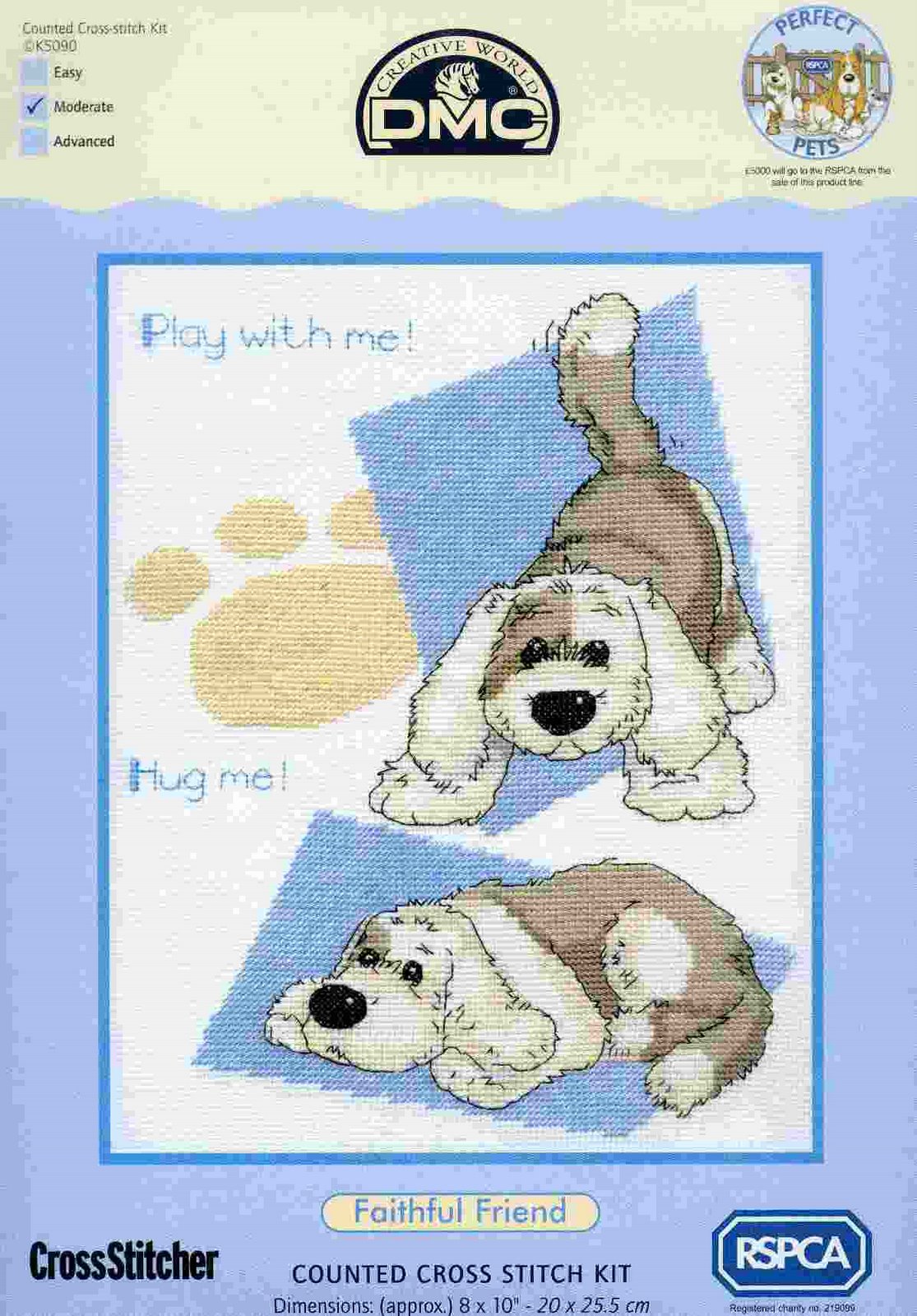 Schema punto croce Cani 1a