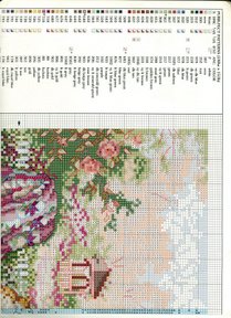 Schema punto croce Casa Con Giardino 09