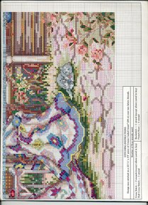 Schema punto croce Casa Con Giardino 11