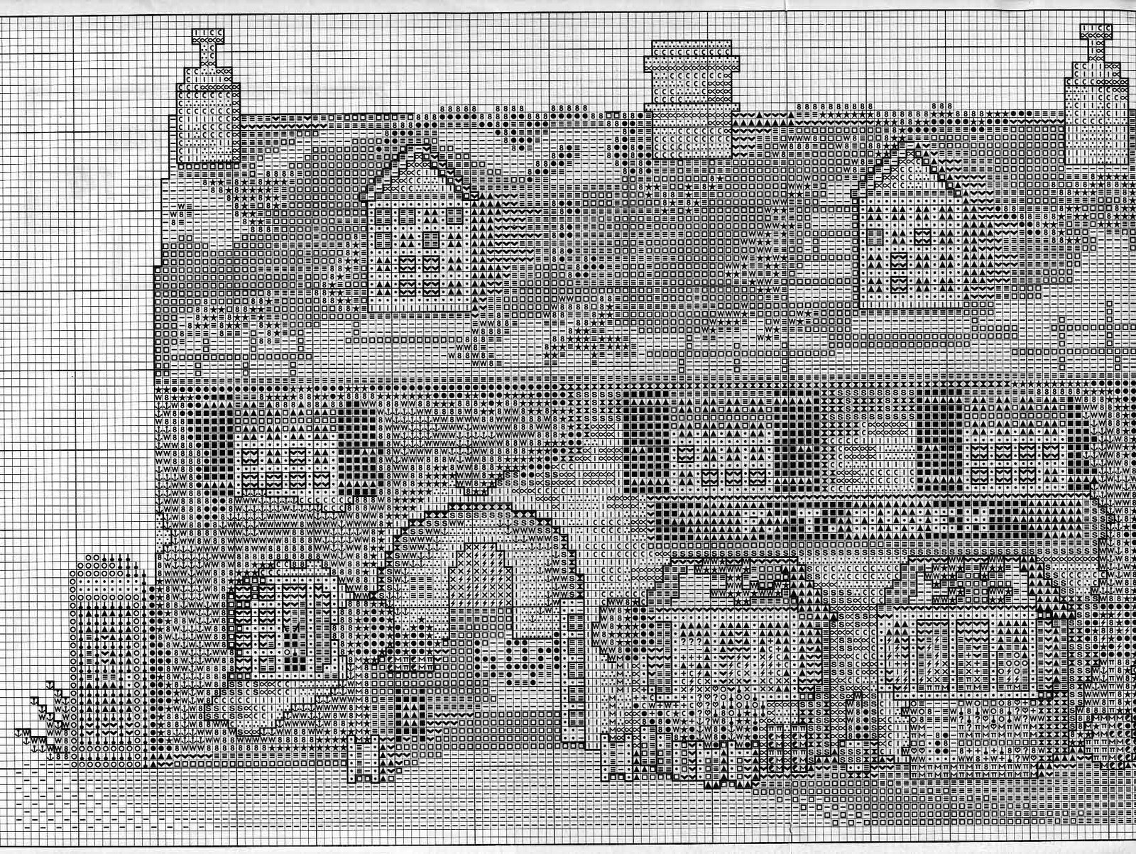 Schema punto croce Casa Inglesa 02