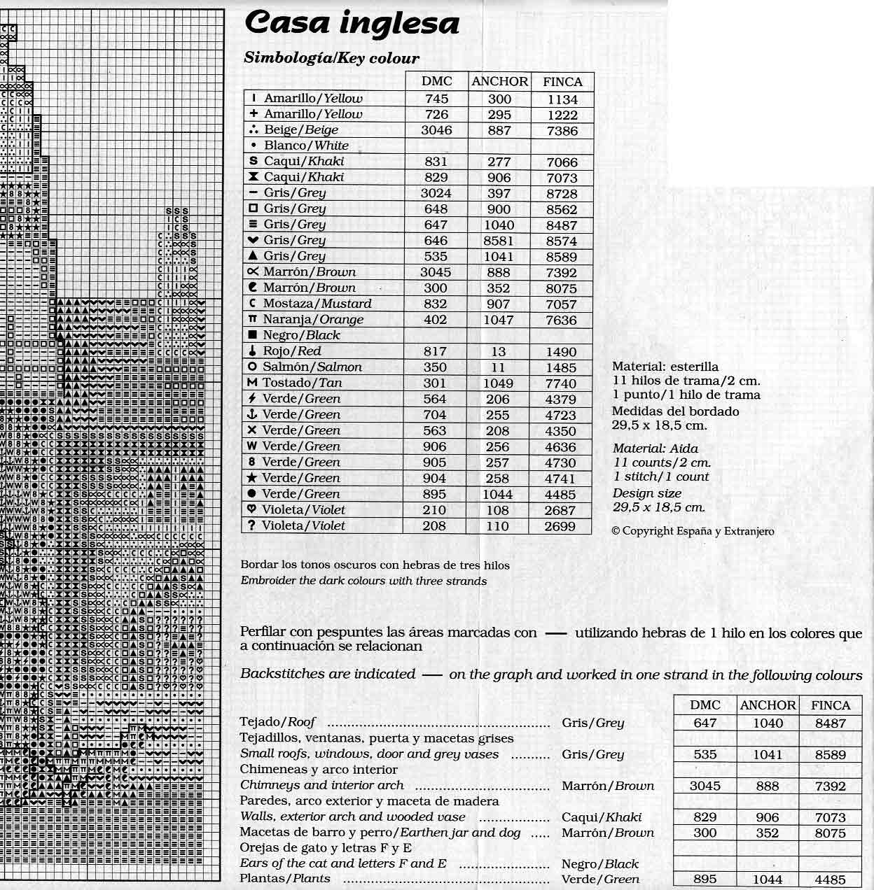 Schema punto croce Casa Inglesa 03