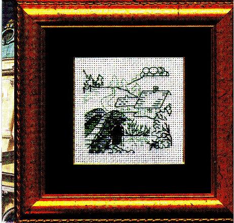 Schema punto croce Casa Ponte 03