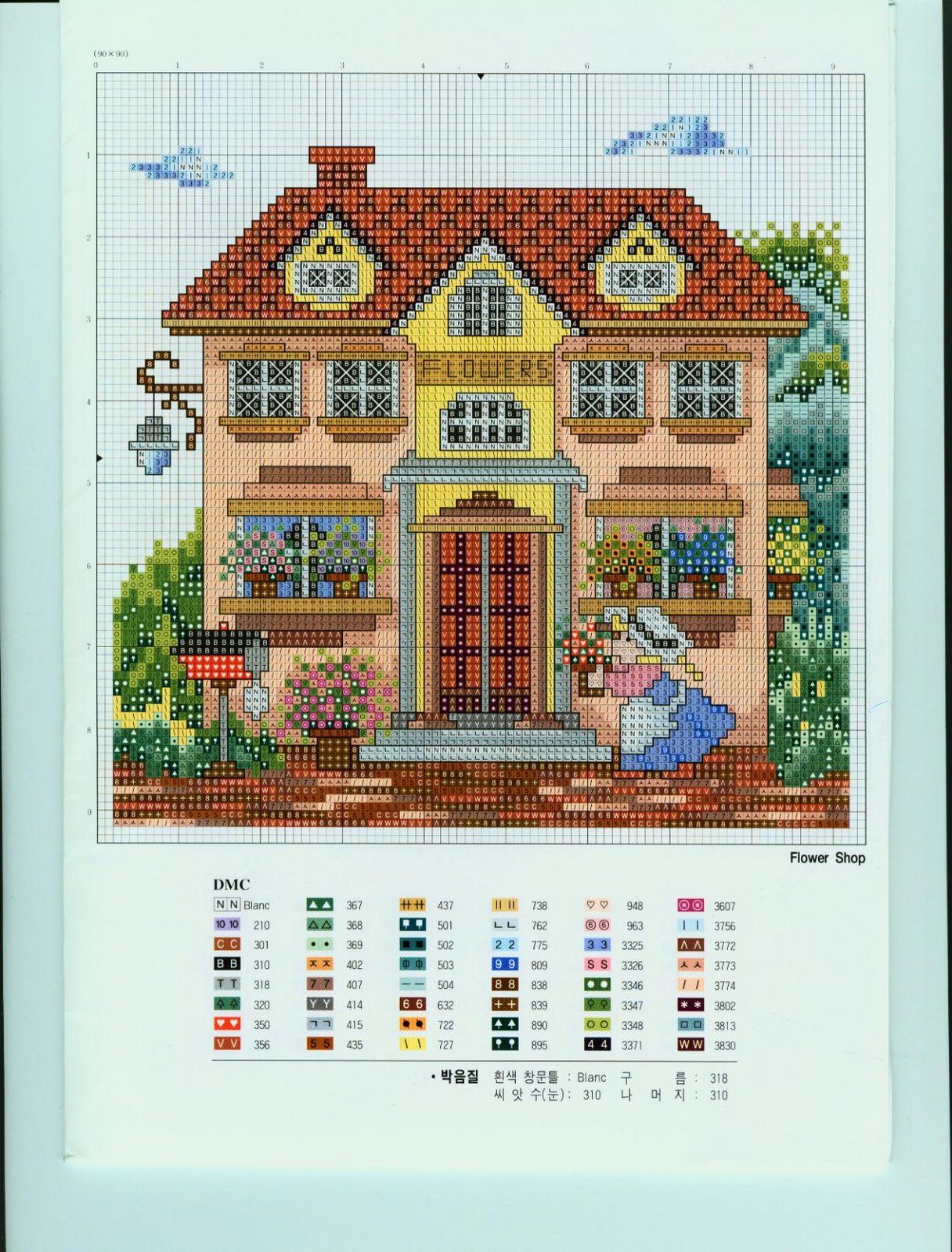 Schema punto croce Casas 35