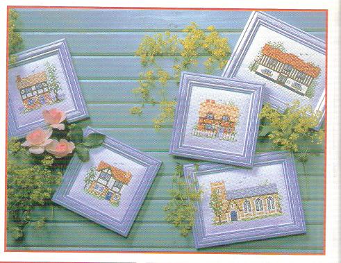 Schema punto croce Case In Miniatura 01