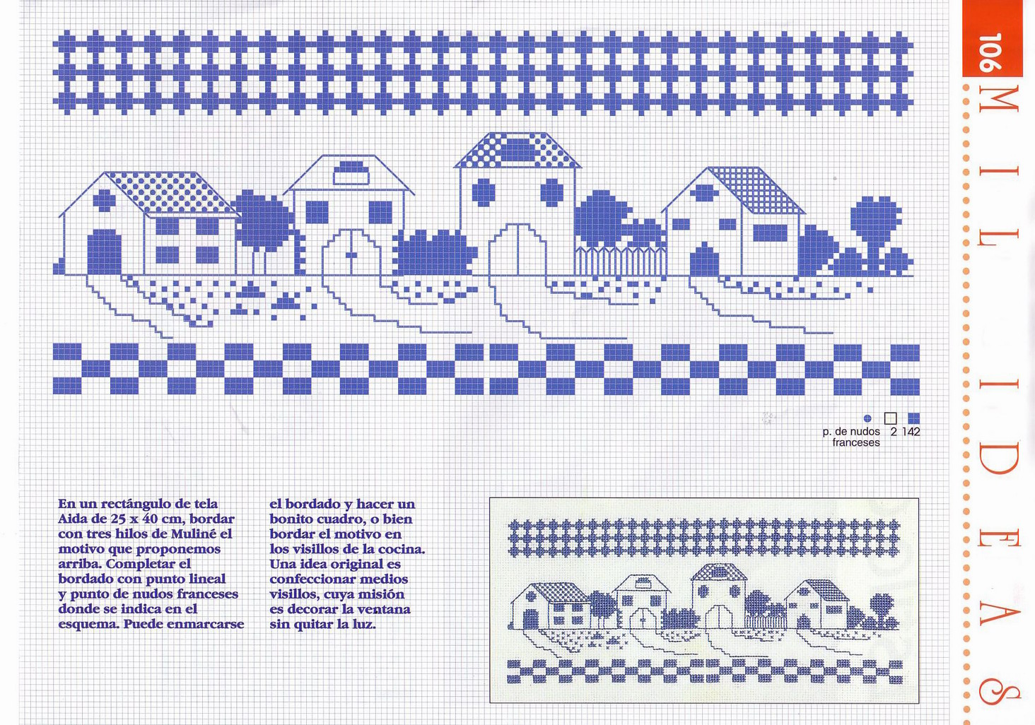 Schema punto croce Casinhas Azuis