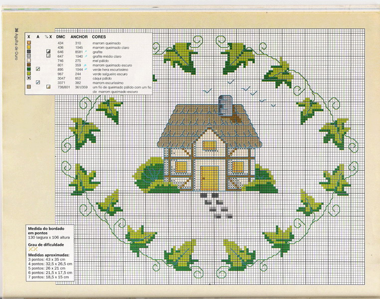 Schema punto croce Casitas Norah 02
