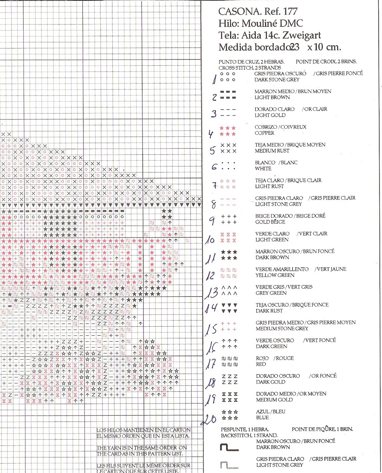 Schema punto croce Casona 03
