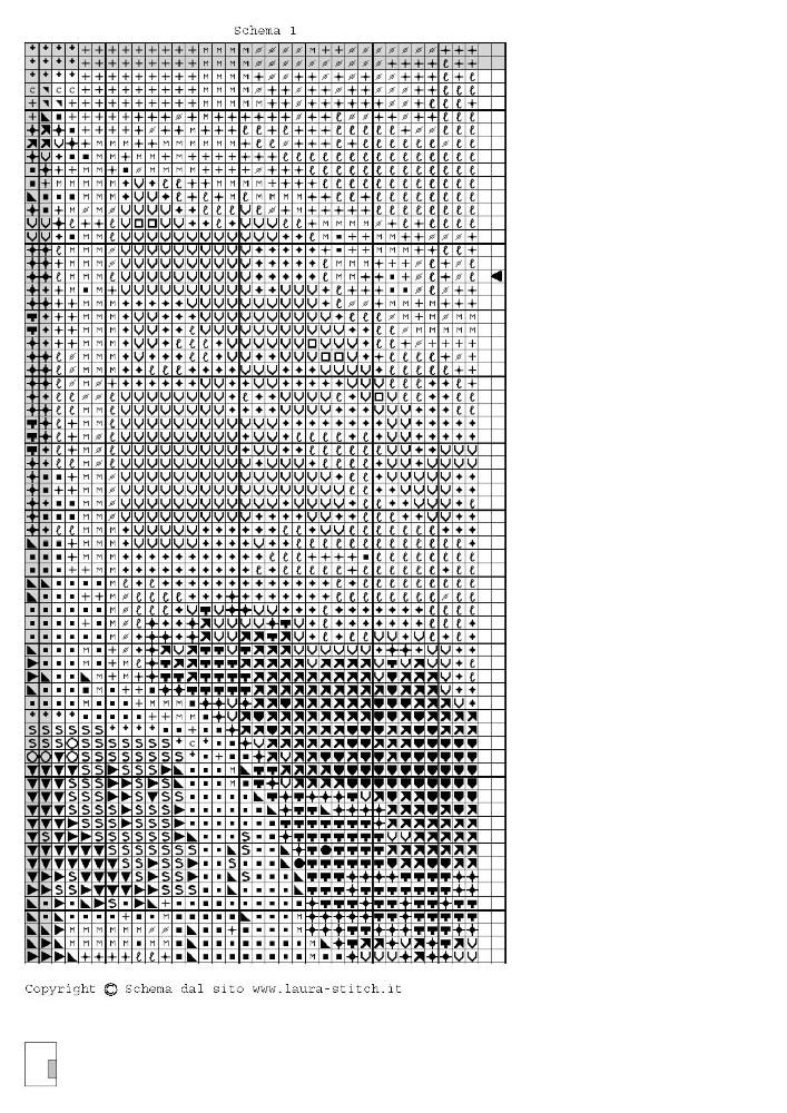 Schema punto croce Castello 11