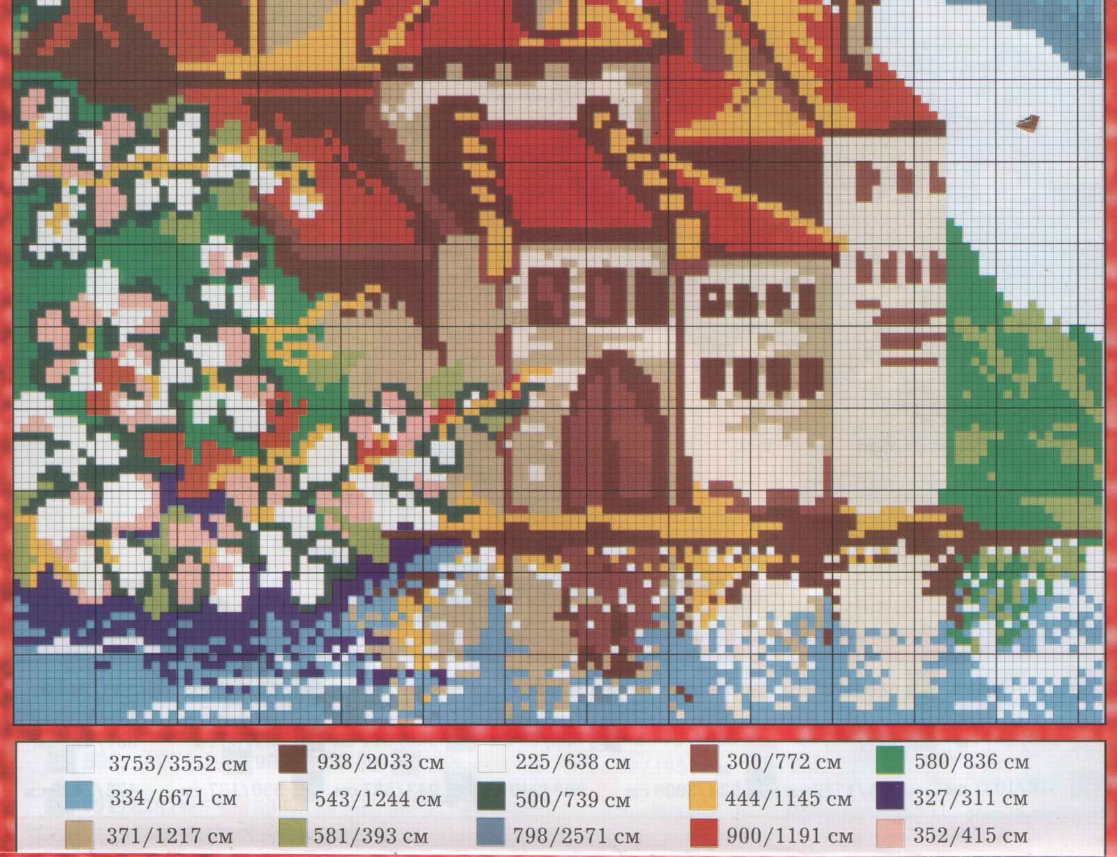 Schema punto croce Castello 21