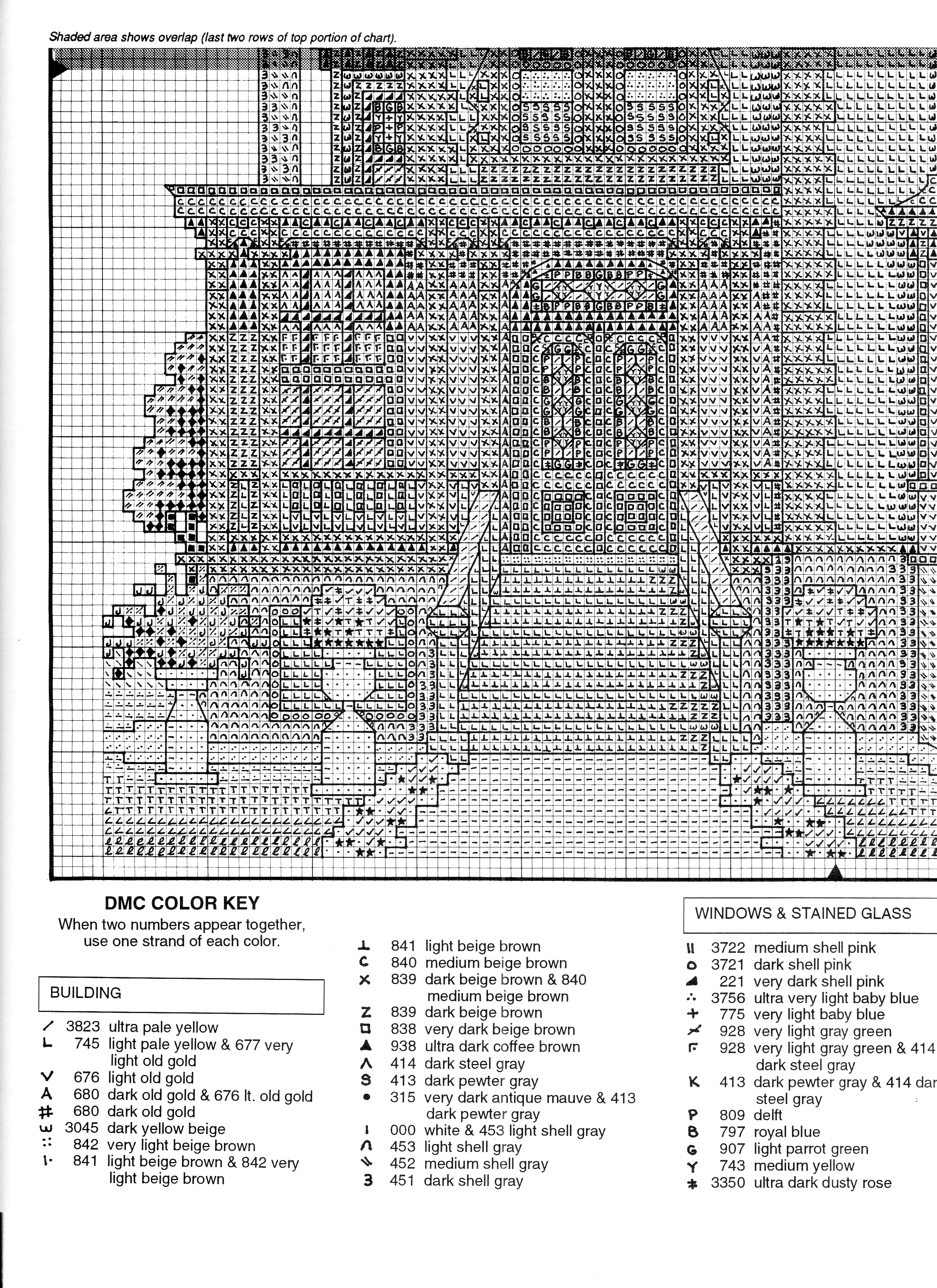 Schema punto croce Fulton Mansion 04