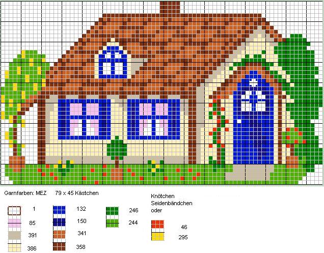 Schema punto croce Hand Garden House