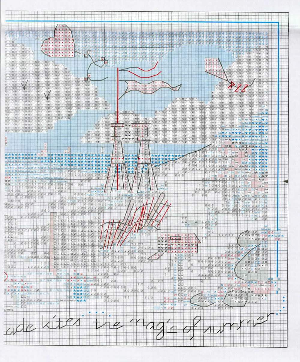 Schema punto croce Magic Of Summer 05