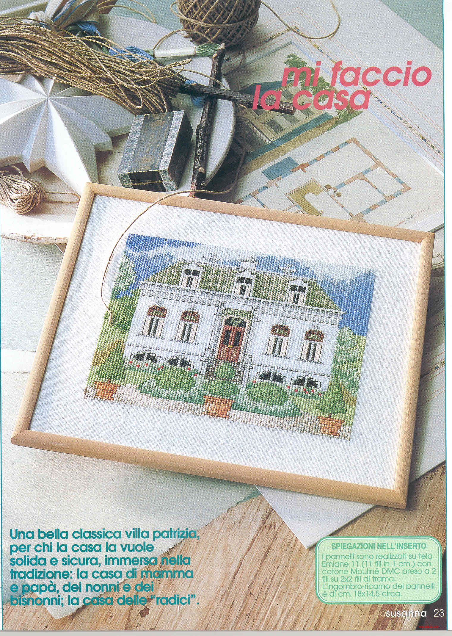 Schema punto croce Mi Faccio Casa 01