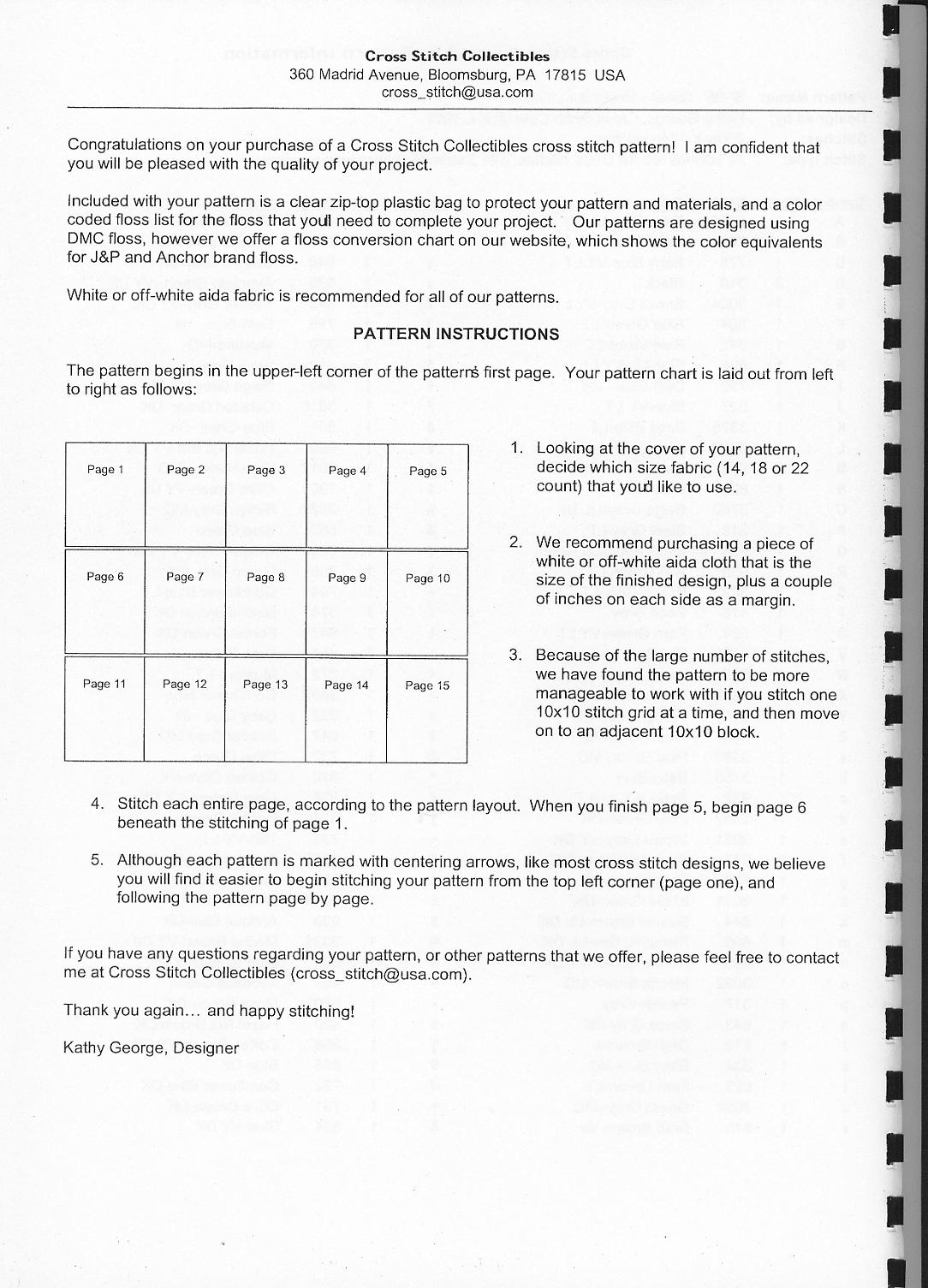 Schema punto croce Moret Sur Loing 17