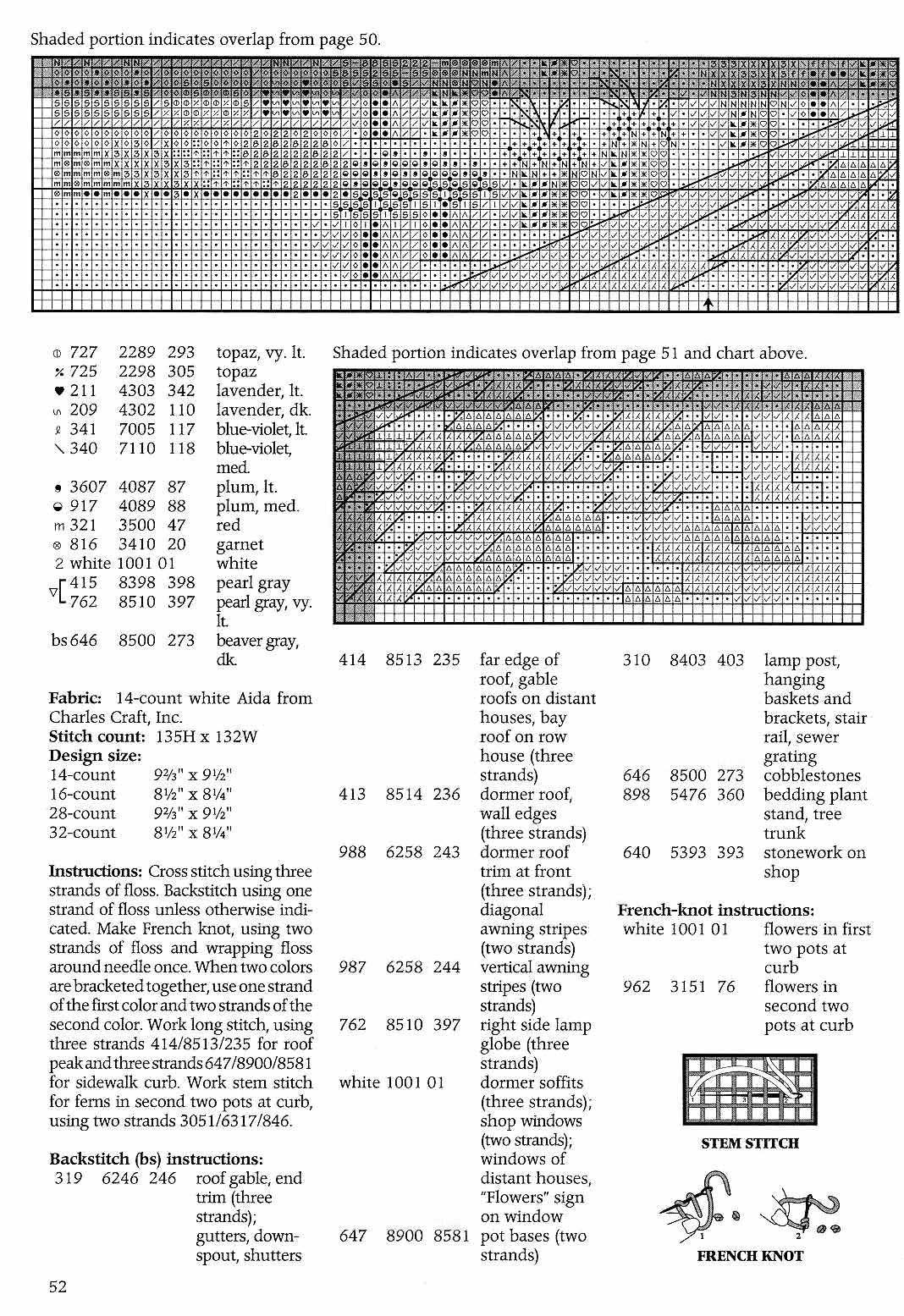 Schema punto croce Newengland Flower Shop 04