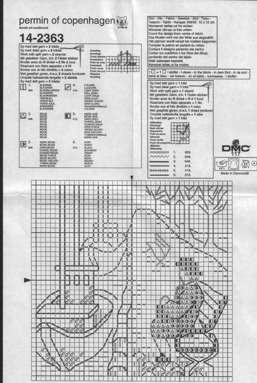 Schema punto croce Panchina Al Porto 02