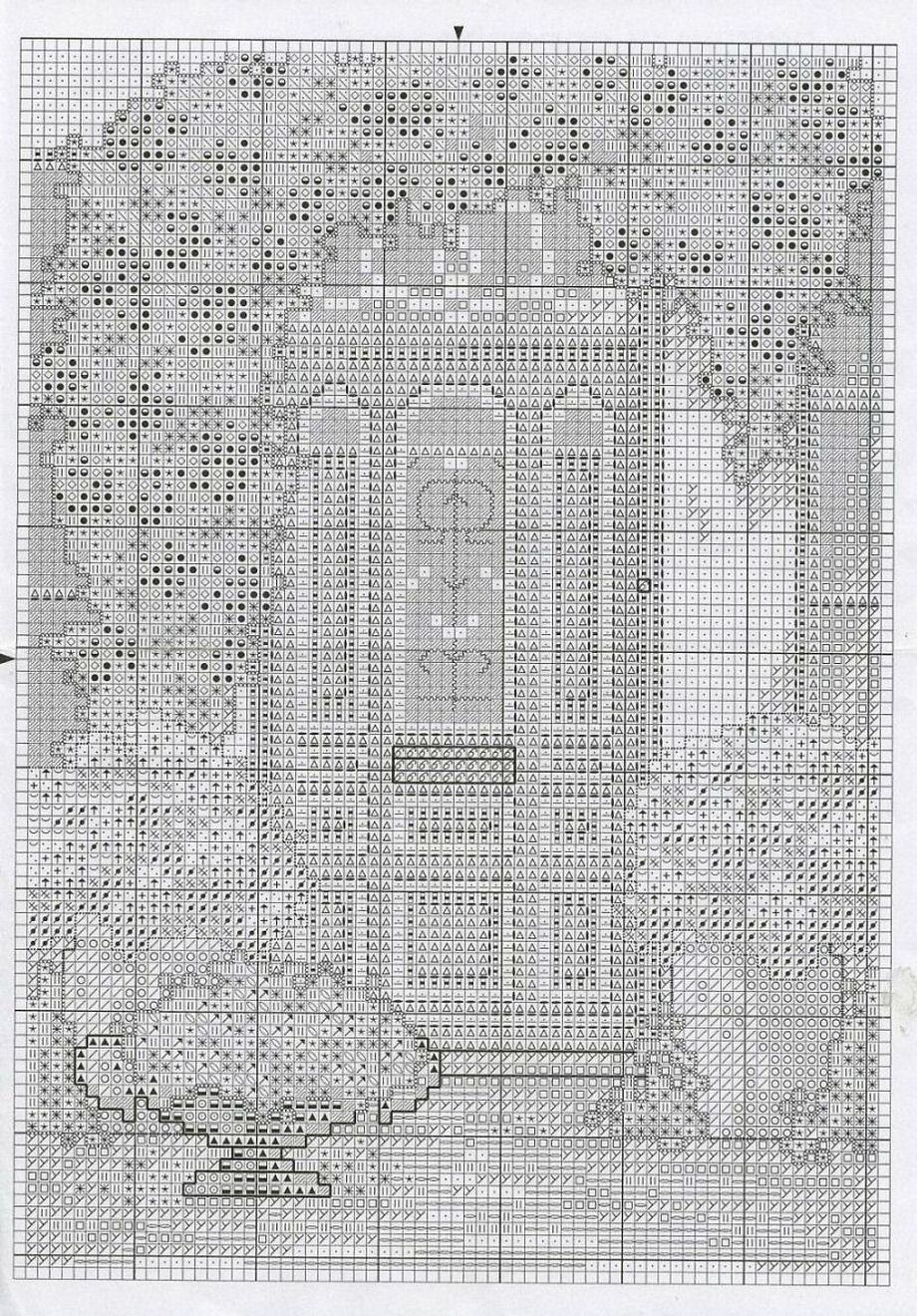 Schema punto croce Porta Azzurra 02