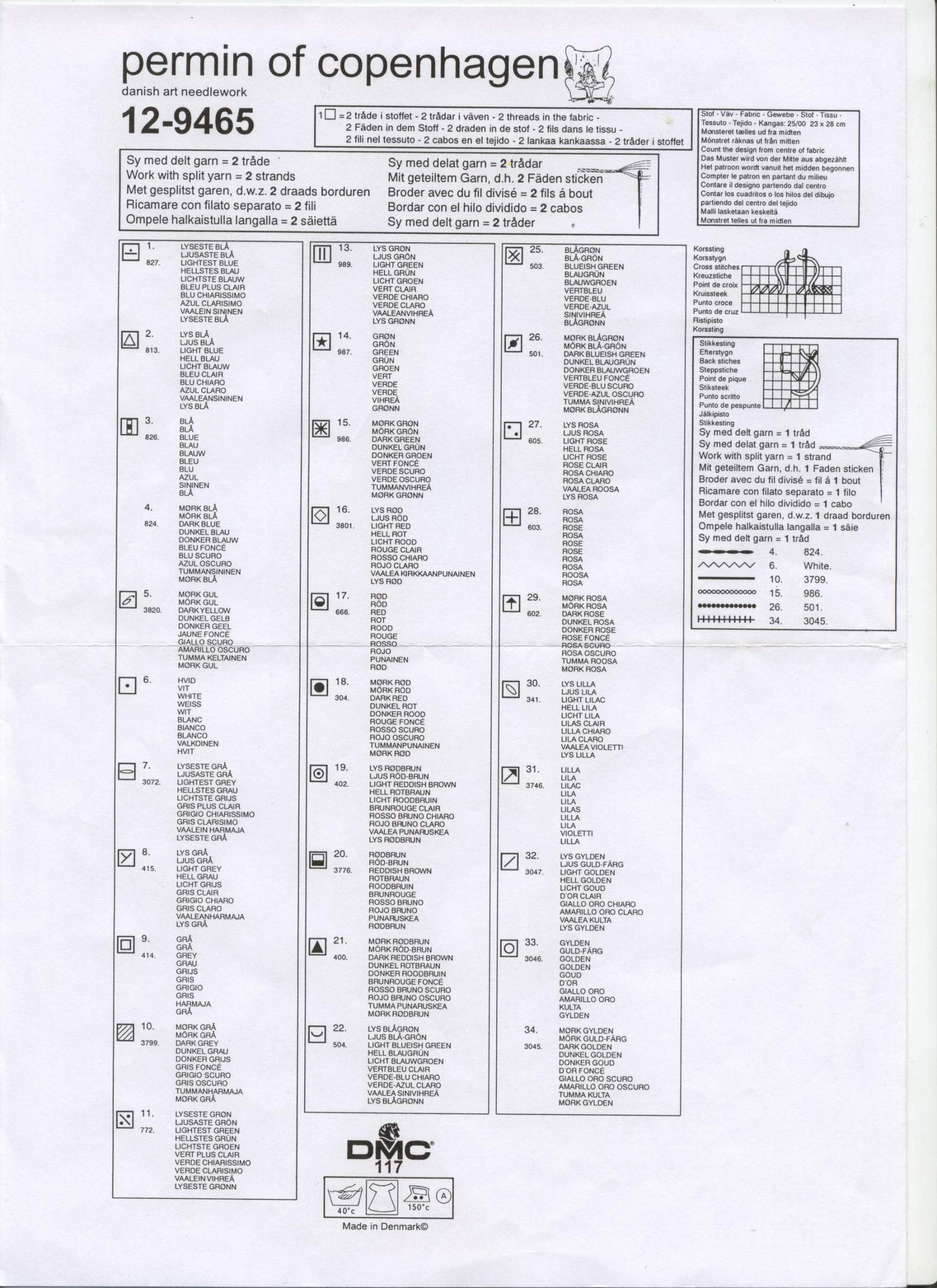 Schema punto croce Porta Azzurra 03