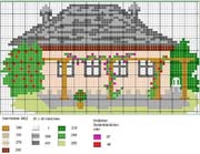 Schema punto croce Casetta 12