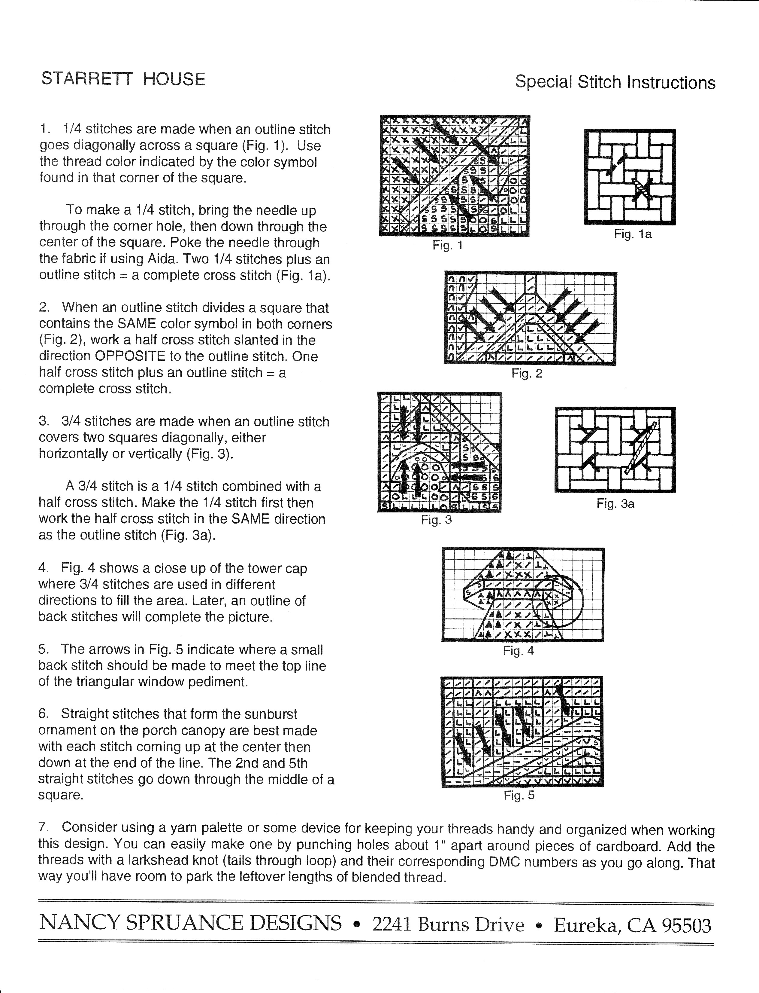 Schema punto croce Starrett House 09