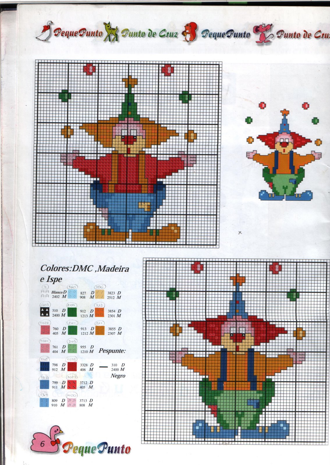 Schema punto croce Giocolieri 02