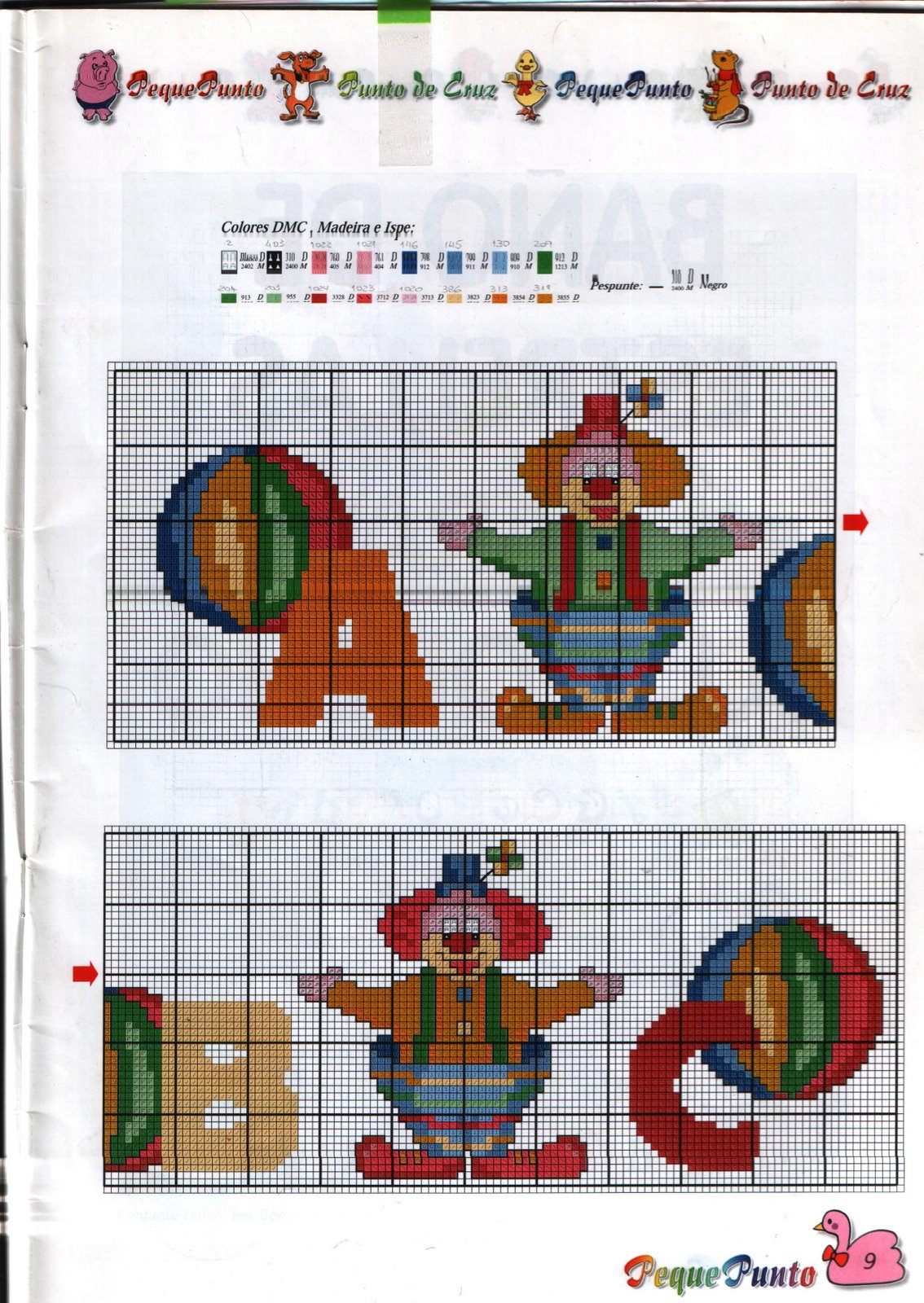 Schema punto croce Giocolieri 05