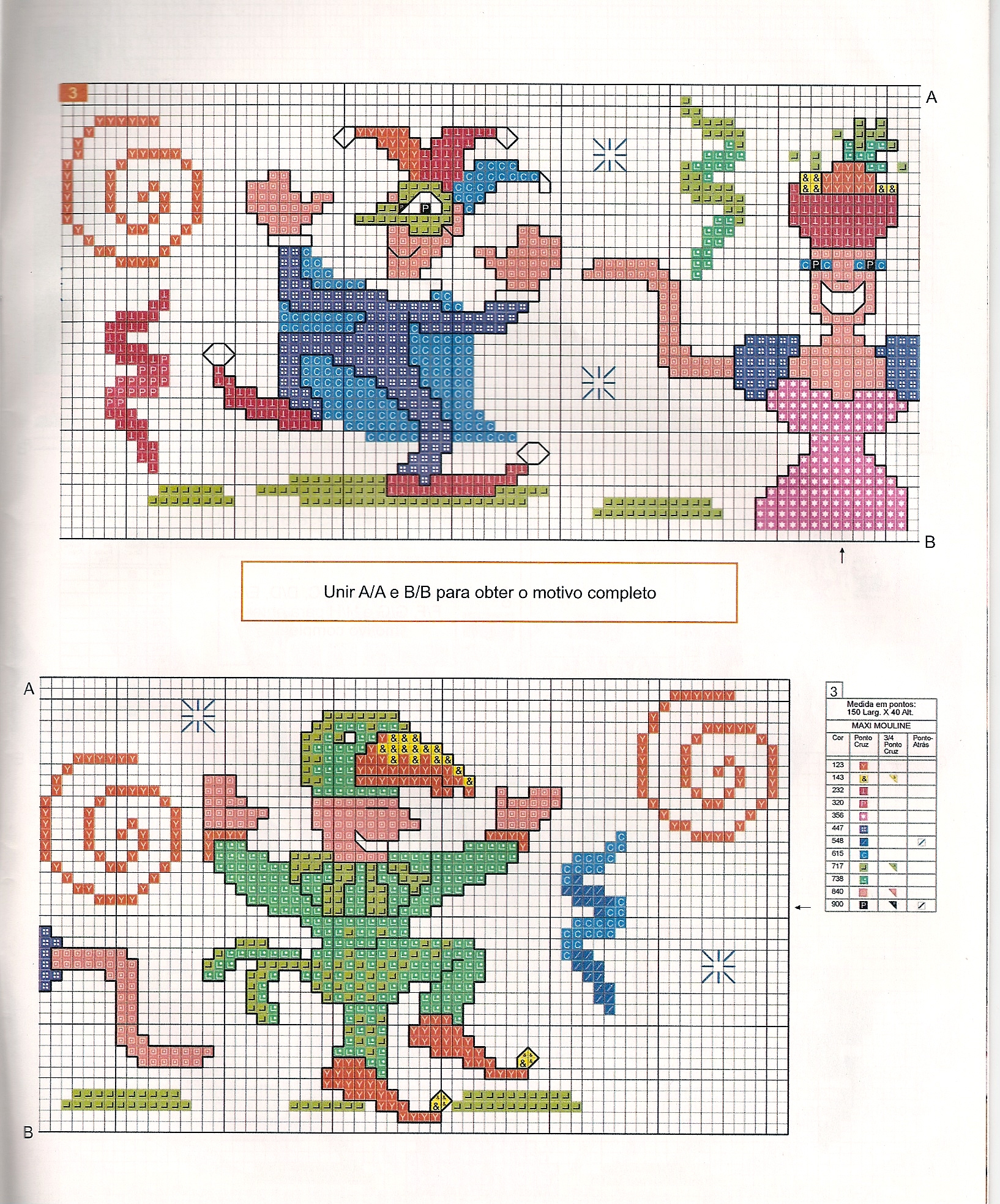 Schema punto croce Giullari 2