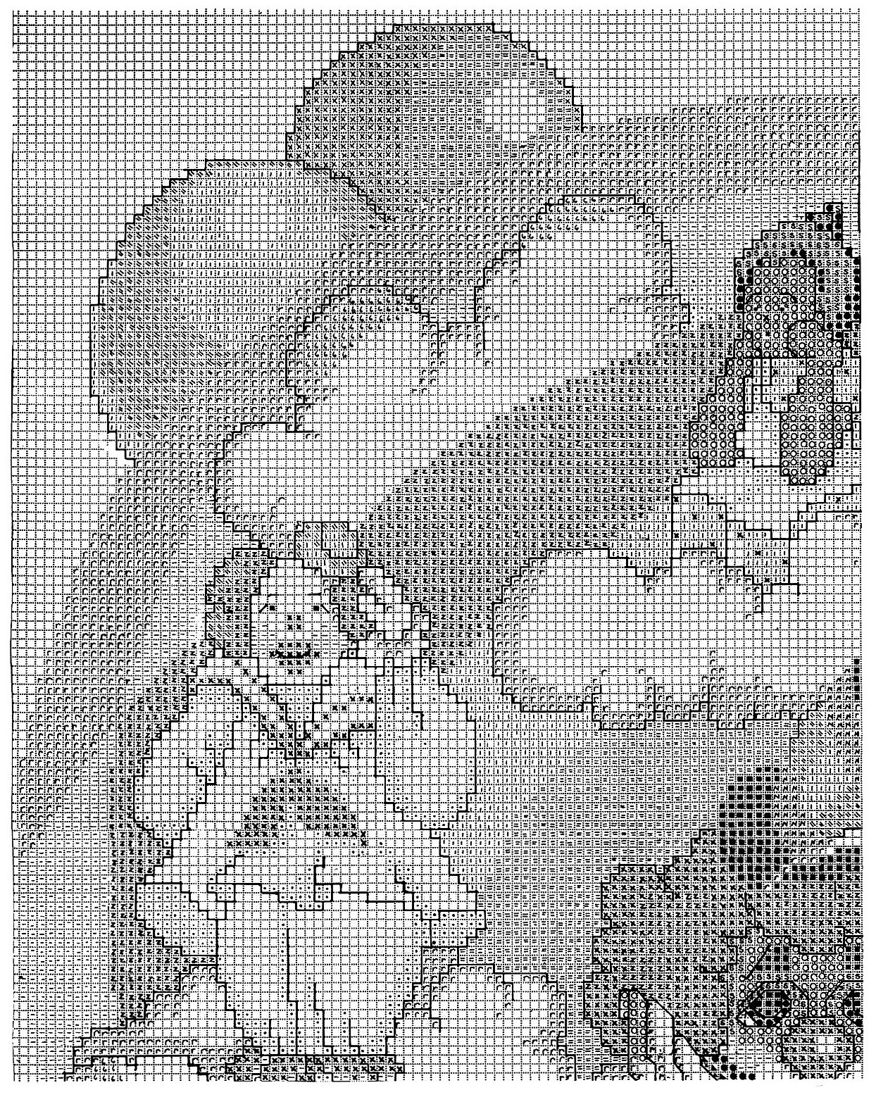 Schema punto croce Pagliaccio Con Palloncini 2