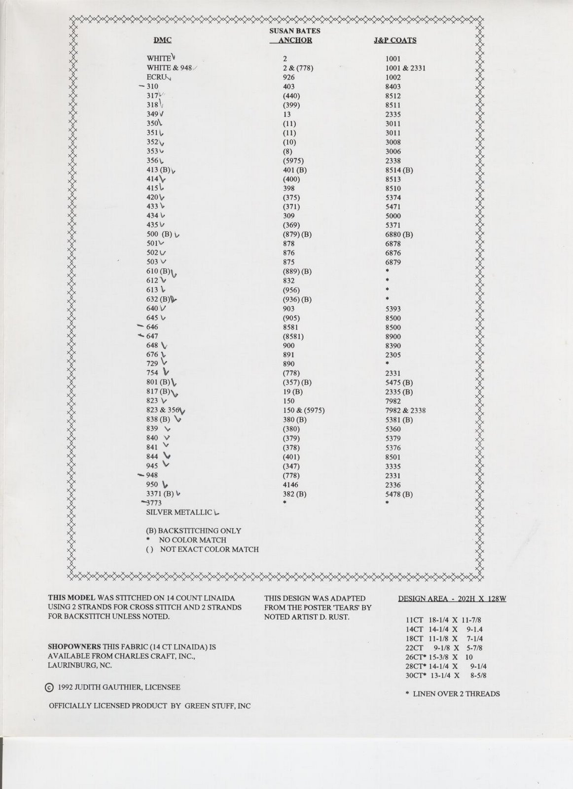 Schema punto croce Pagliaccio Triste 3