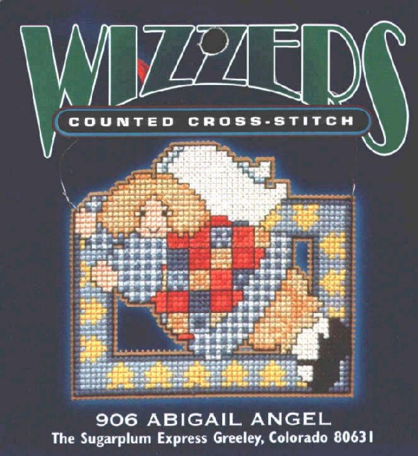 Schema punto croce Angelo Abigail 1