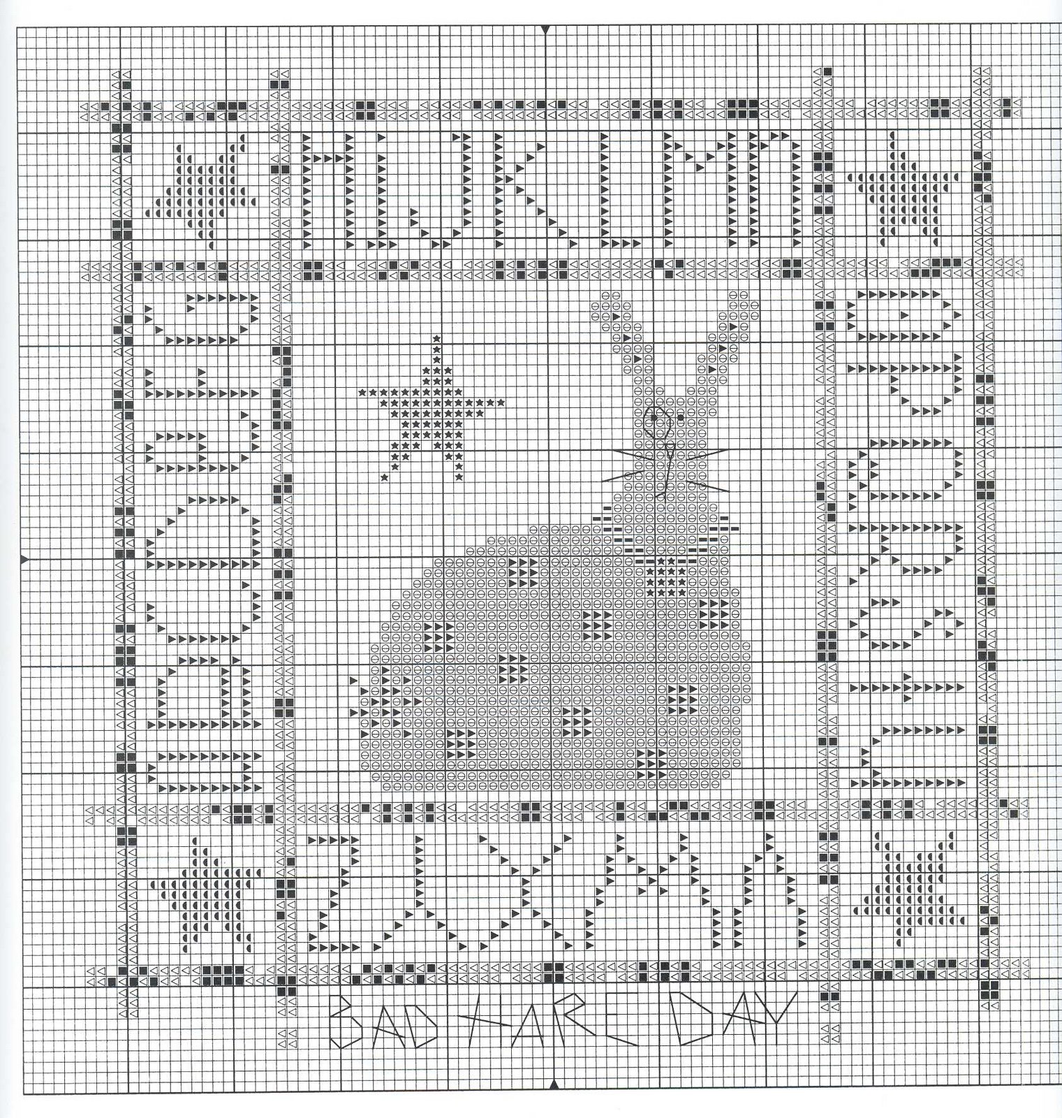 Schema punto croce Bad Hare Day 03