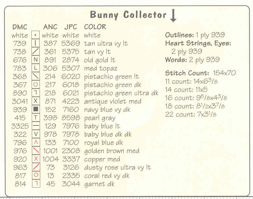 Schema punto croce Bear And Bunny 05