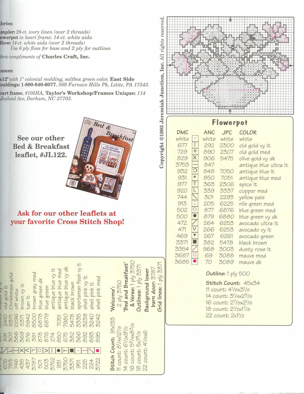 Schema punto croce Bed And Breakfast 03