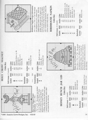 Schema punto croce Casa Uccellino 12