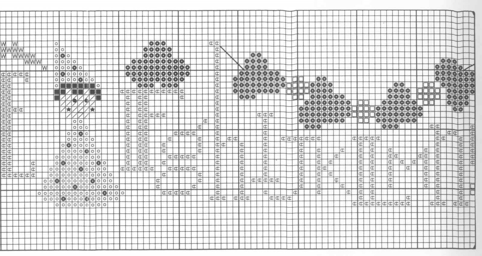 Schema punto croce Christmas Row 03