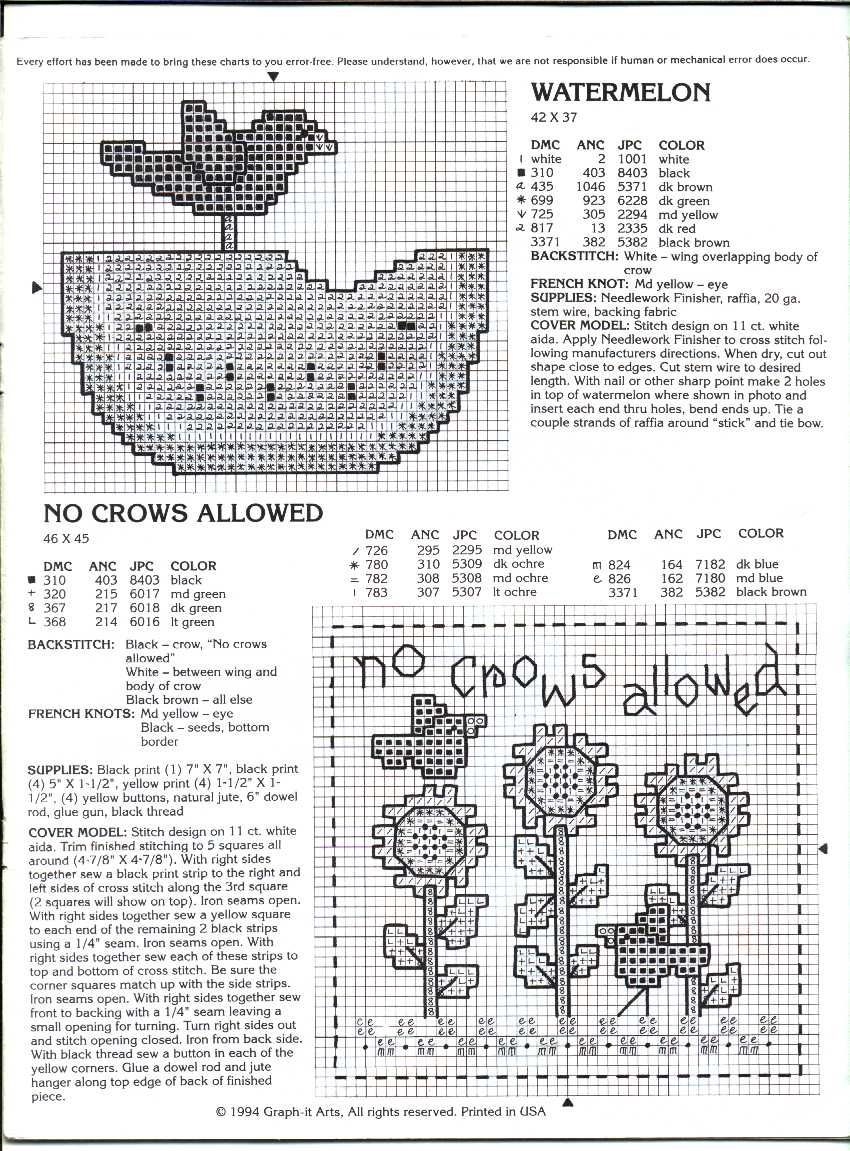 Schema punto croce Country Hang Ups 02