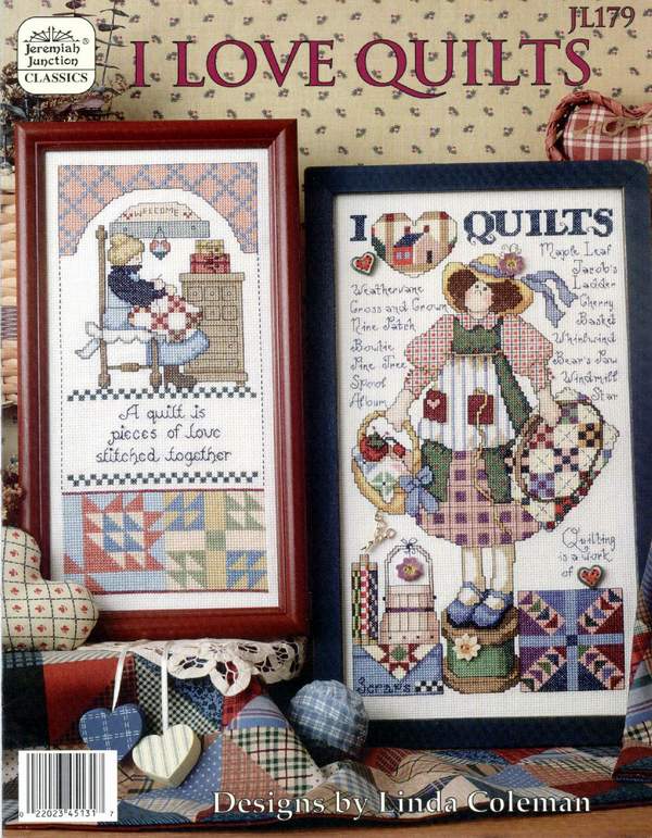 Schema punto croce Love Quilts 01