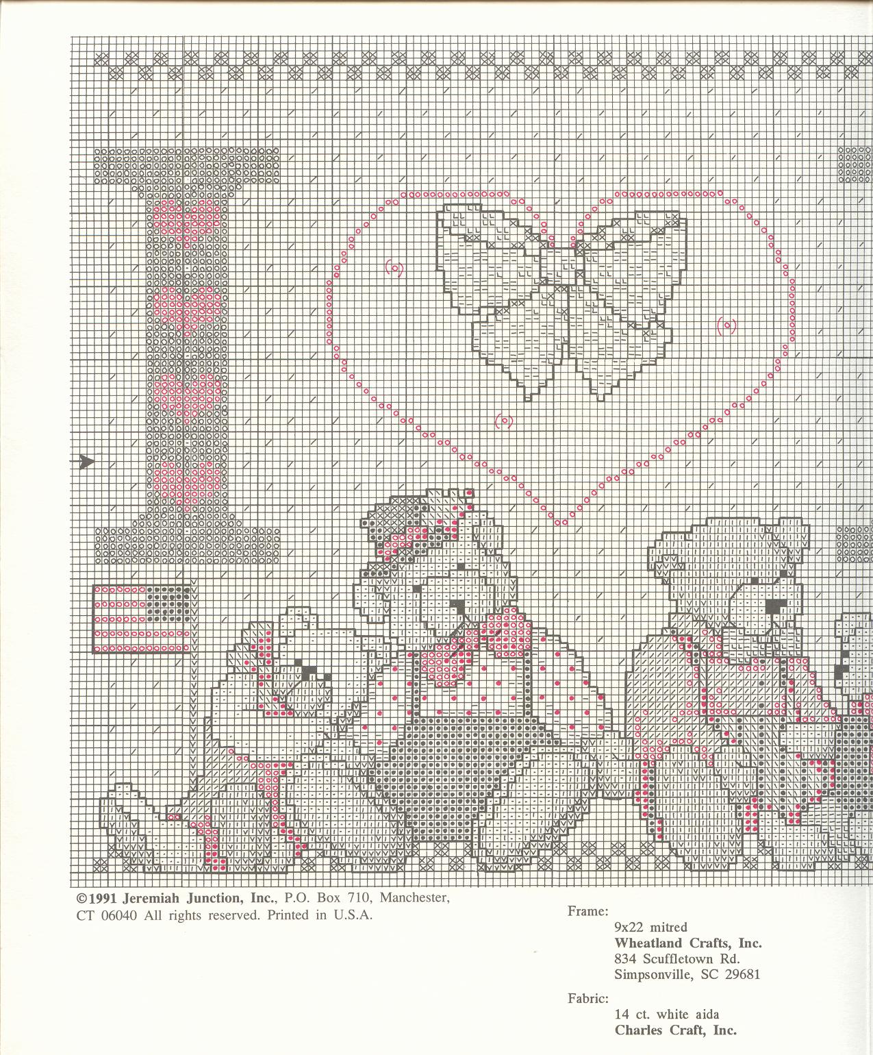 Schema punto croce Love Teddybears 02