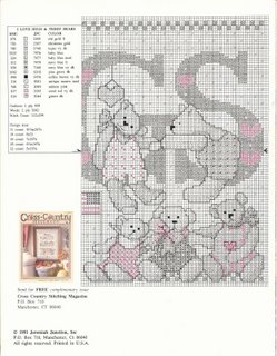 Schema punto croce Love Teddybears 05