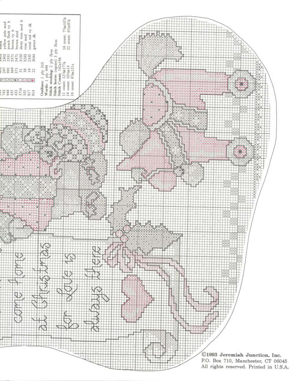 Schema punto croce Natale Country 03