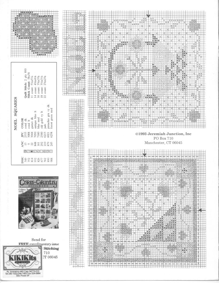 Schema punto croce Natale Country 10