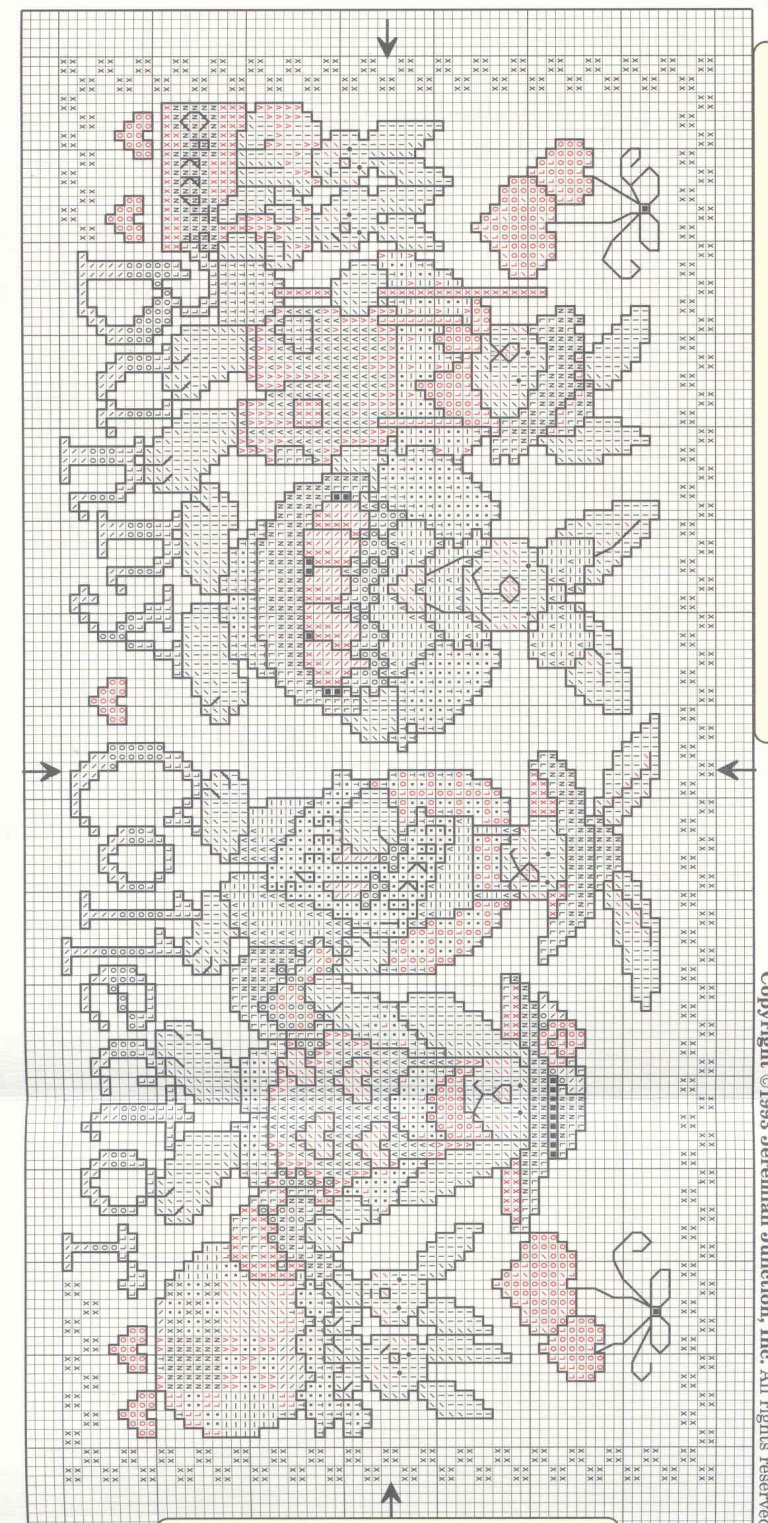 Schema punto croce Orso Bunny 04