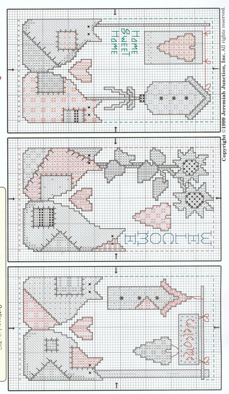 Schema punto croce Patchwork Cats 02